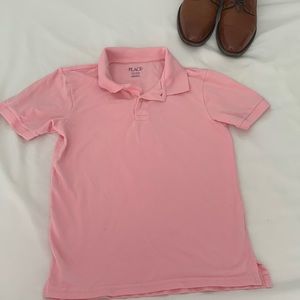 Boys pink polo- perfect for Easter!